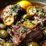 Braised Lamb Neck with Lemon, Olives & Warm Spices