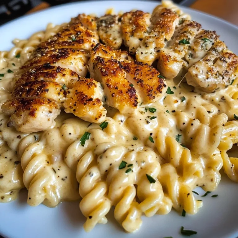 Creamy Garlic Chicken Rotini with Parmesan Velveeta Sauce