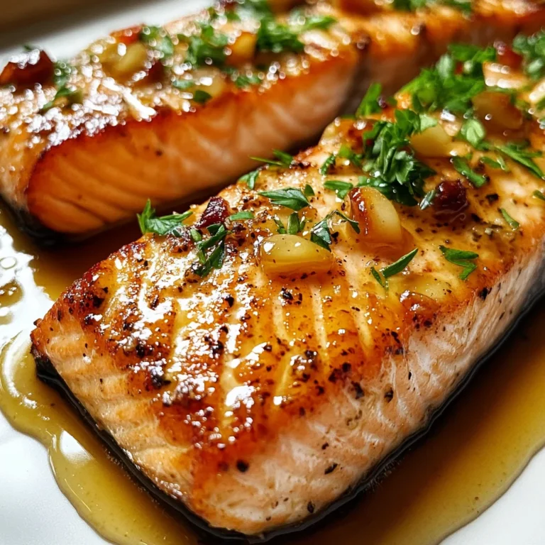 Garlic Butter Honey Baked Salmon