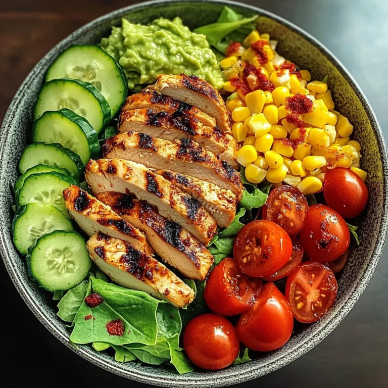 Grilled Chicken Bowl with Veggies & Guacamole