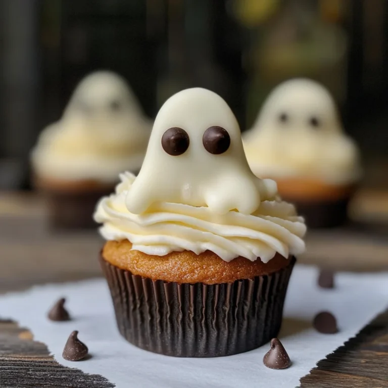 Halloween Cupcakes: Ghost Cupcakes