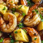 Hawaiian Garlic Shrimp with a Sweet Twist