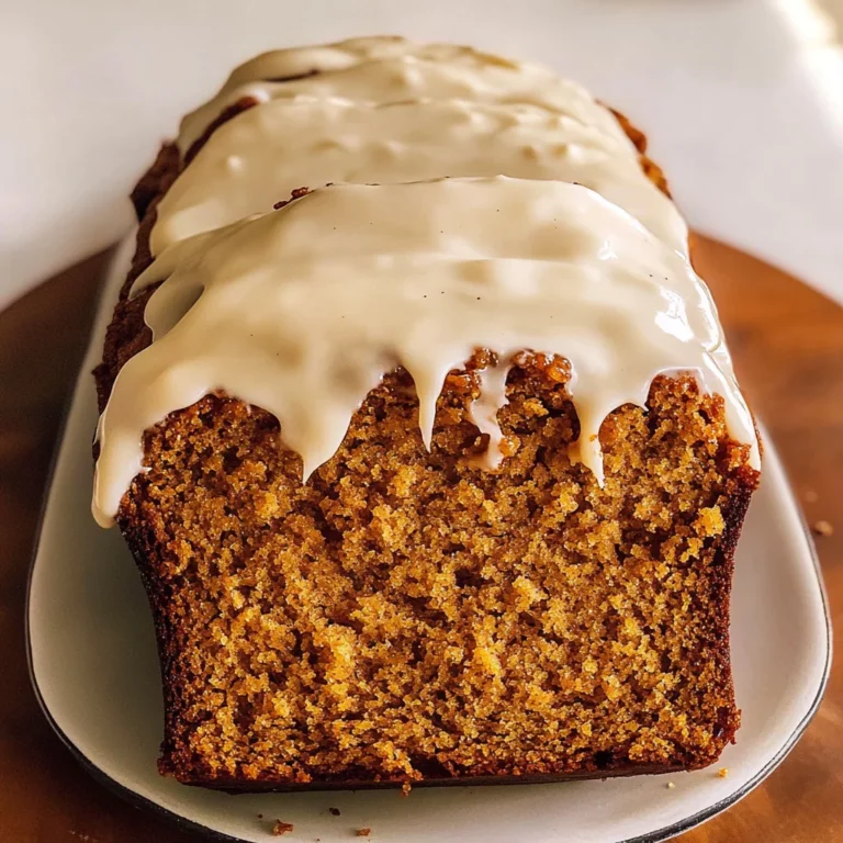 Pumpkin Bread with Cream Cheese Frosting Recipe