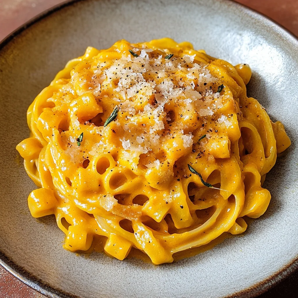 Roasted Pumpkin and Garlic Pasta