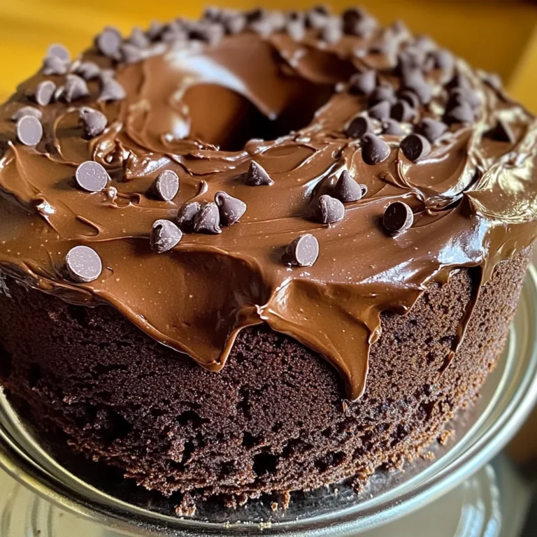 Chocolate Pound Cake with Chocolate Frosting