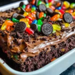 Chocolate Sheet Cake with Pudding & Frosting