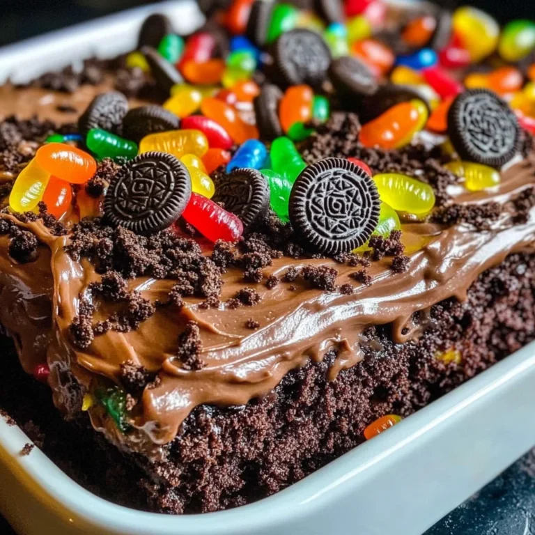 Chocolate Sheet Cake with Pudding & Frosting