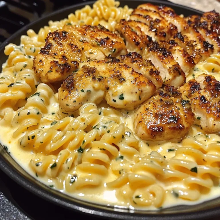 Creamy Garlic Butter Chicken with Twisted Cheddar Pasta