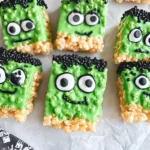 Frankenstein Halloween Rice Krispie Treats