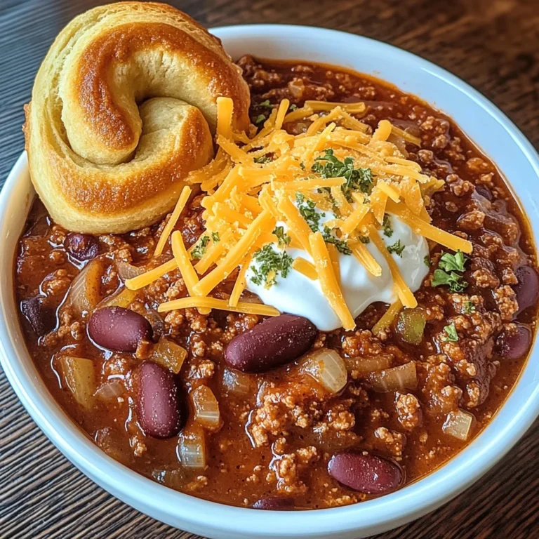 Hillbilly Chili and Cinnamon Rolls