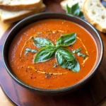 Homemade Roasted Tomato Basil Soup