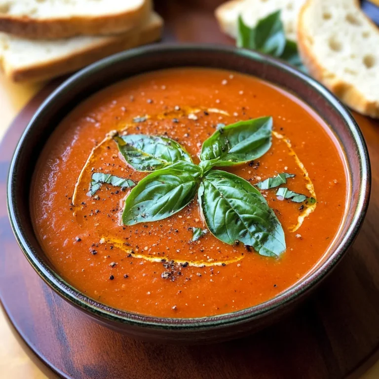 Homemade Roasted Tomato Basil Soup
