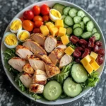 Protein Power Salad with Chicken, Eggs & Cheese