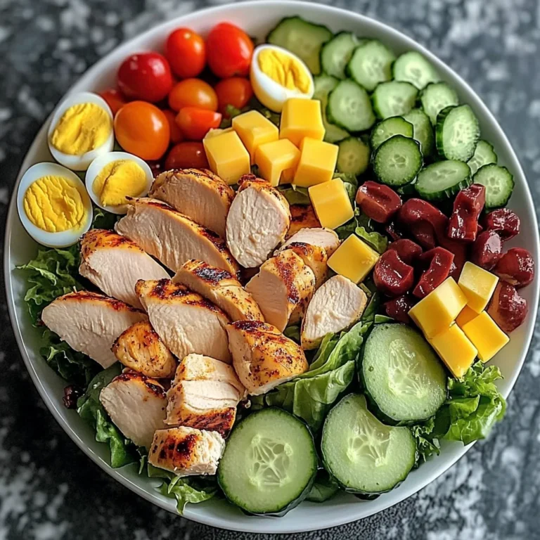 Protein Power Salad with Chicken, Eggs & Cheese
