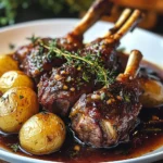 Red Wine & Herb Lamb Shanks with Roasted Potatoes