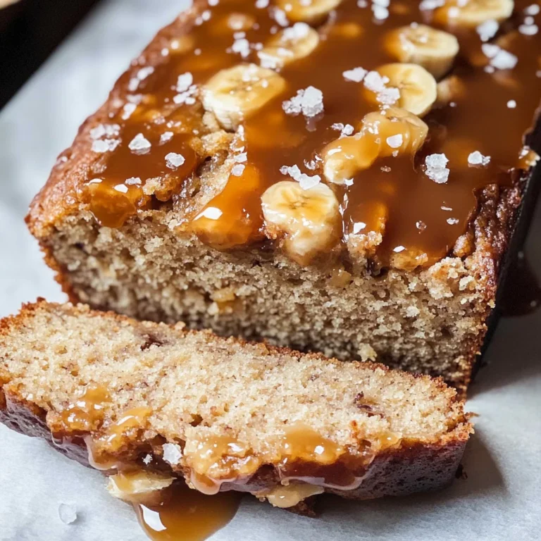 Salted Caramel Banana Bread