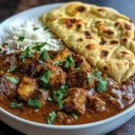Slow-Cooked Lamb Curry with Garlic Naan