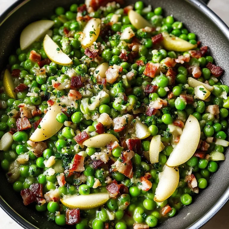 Thanksgiving Peas (with Pear and Pancetta)