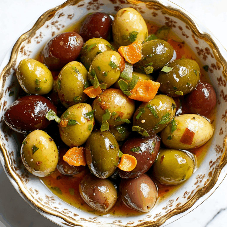 Simply Delicious Marinated Olives